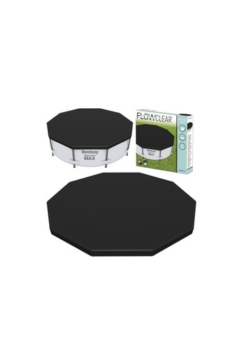 BESTWAY Round pool cover, flexible, diameter 305cm, PVC, 1.75kg, black