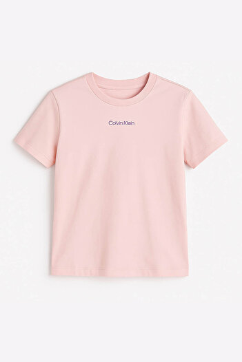 Calvin Klein Women's Ss Classic Logo Short Sleeve T-Shirt – Pink