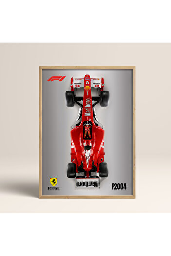 HOMEPACK AHŞAP ÇERÇEVELİ TABLO ÇERÇEVELİ POSTER FORMULA1 DUVAR DEKORU TK/1475