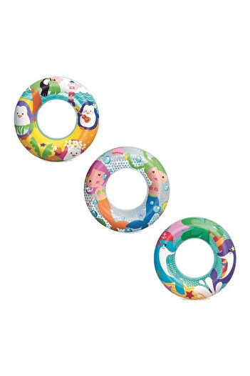 BESTWAY Summer Swim Ring for Kids with Bright Assorted Designs for Pool and Beach Fun