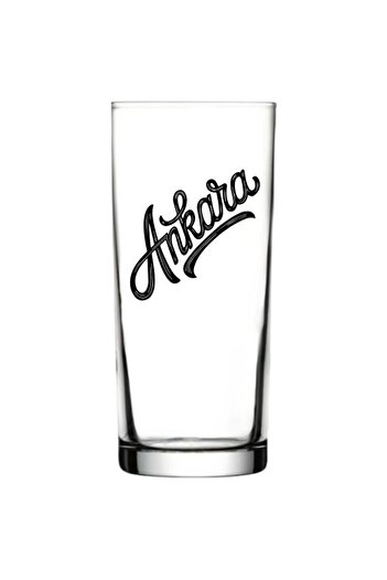 Özcan Tasarım Ankara Printed Rakı Glass - Ankaralı Rakı Glass