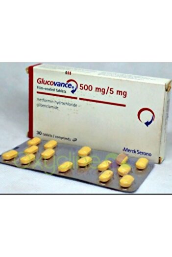 MERCK Glucovance 5/500 mg 30 Tablets