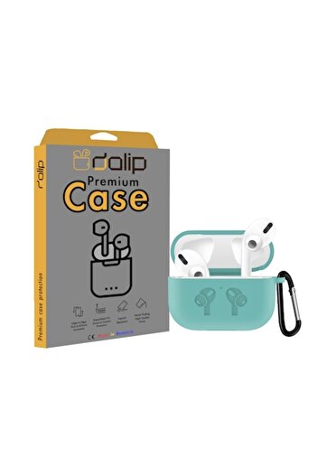 dalip Husa pentru Apple AirPods 3/AirPods Pro, StrongHanger, Silicon, Verde Menta