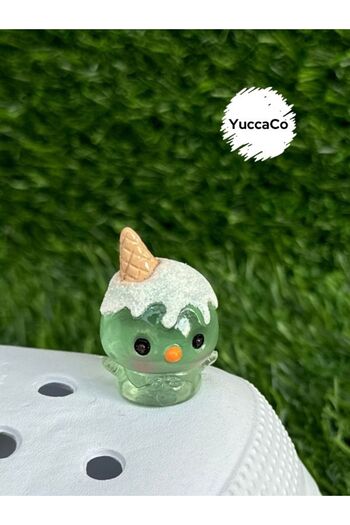 Crocs Glow in the Dark Penguin Slipper Ornament/Three-Dimensional Penguin Slipper Charm/Animal Figure Jibbtiz