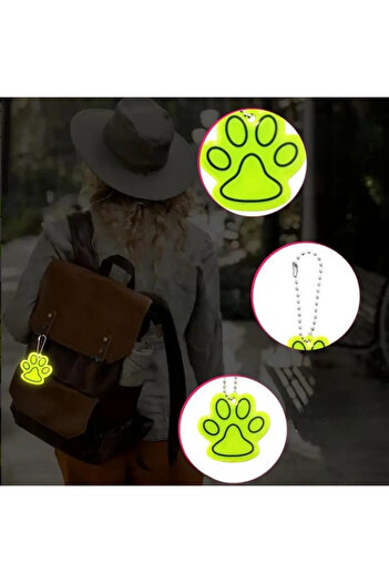 POKAK Cat Dog Bicycle Night Reflector Imprint