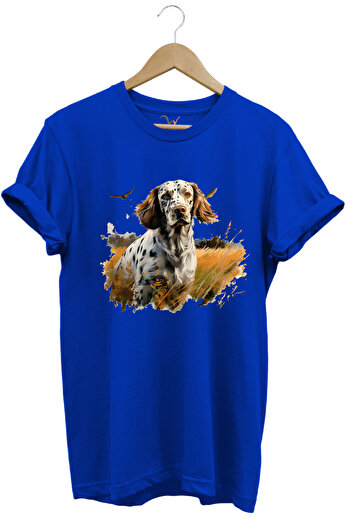 WİDİ Κυνήγι Κυνήγι Αγγλικό Setter Wilderness Hunter Dog 100% βαμβακερό μπλουζάκι Unisex Regular Fit