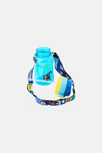 Marvel Avengers Water Bottle With Strap, Blue