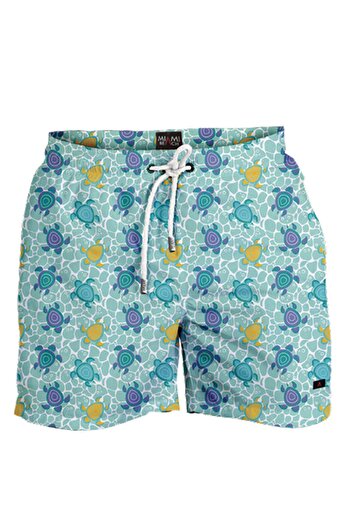 Miami Beach 4-16 Years Water Repellent Digital Printed Children's Swim Shorts Swimsuit // 1085