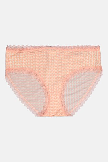 Calvin Klein Women Allover Print Panty, Peach