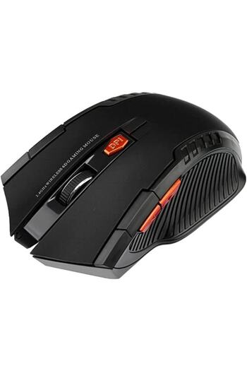 dalip Mouse wireless ergonomic pentru gaming, 1600 DPI, 5 butoane, negru