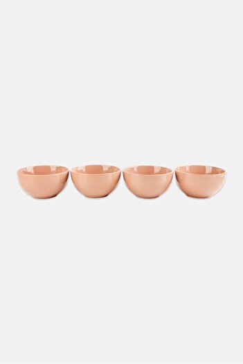 Maser 4 Pieces Round Bowl, Brown