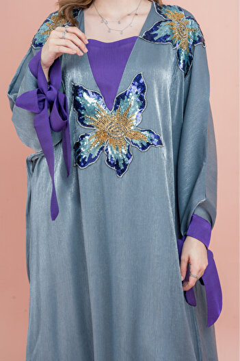 IKKXA Crystal Handwork Modern Jalabiya