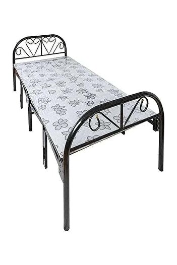 smart home Foldable Single Bed, Durable, Adjustable with Stainless Steel Frame 90x190 cm