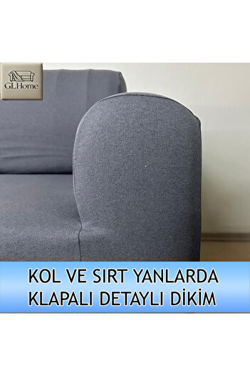 Home %100 PAMUK FRANSIZ KUMAŞ 3+3+1+1 KOMPLE GİYDİRME KANEPE&ÇEKYAT, BOHEM, PORTO, VB MODEL KOLTUK KILIFI