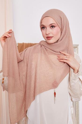 LuvenSara Muslin Shawl Beige