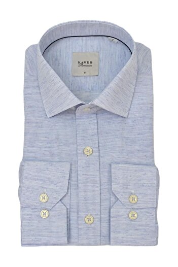 KAMER Men's Classic Long Sleeve Shirt 4004 Bgl-St04752