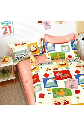 Ralex Double Bed Linen Set of 6 Pieces Percale Cotton 100%