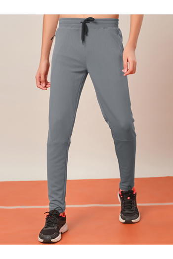 Technosport By Styli Solid Slim Fit Sports Track Pants