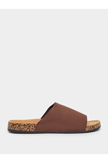 Styli Thick Band Flat Sole Slip In Sandals