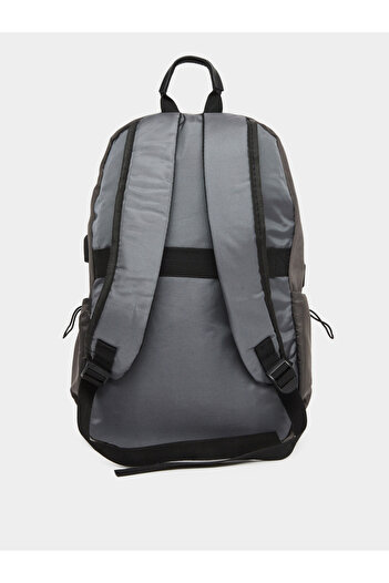 Styli Boys Grey Backpack with Front Zip Pocket 45x30x14.5cm