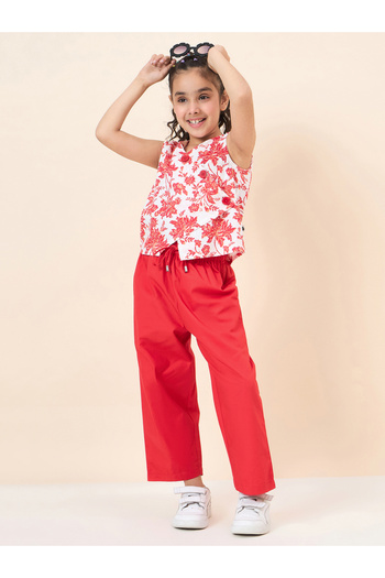 Stylo Bug By Styli Floral Print Wrap Top and Pants Set