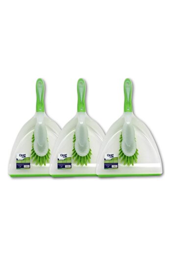 clean&care Clean & Care 3 Set Dustpan and Brush Set Durable, Multi-Purpose, Lightweight Cleaning Solution