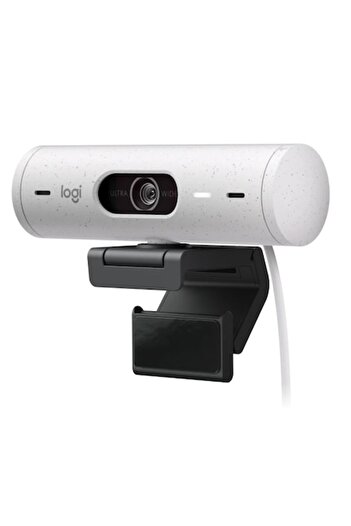 logitech Camera web Brio 500, Full HD 1080p, RightLight 4, 90 FoV, USB-C, Privacy - Off White