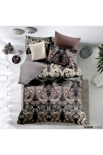 Ralex Double Bed Set Poplin Percalle Cotton 100% Printed, 4 Pieces, Sheet 240 x 260 cm, Duvet 200 x 230 cm