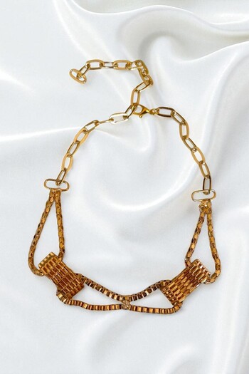PETEK AKSESUAR Bow Choker Collar Necklace
