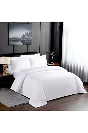 Ralex Luxury Percale Cotton Bed Linen, 4 Pieces, Extra Large, White Opera, Pucioasa