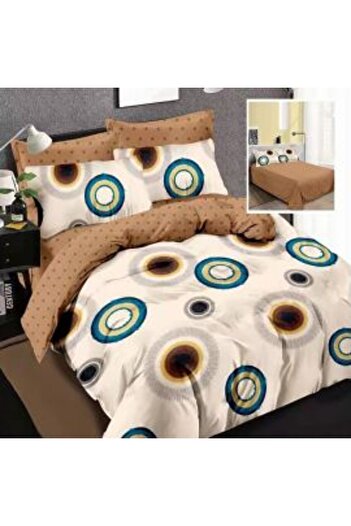 Ralex Economic Package Double Bed Linen Finet 6 pieces + 2 Quilted Pillows 50 x 70 cm + Duvet 200 x 215 cm