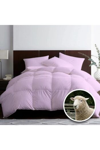 Ralex Matelassé Quilt Wool Damask 100% , Summer, 160 x 210 cm, Lilac