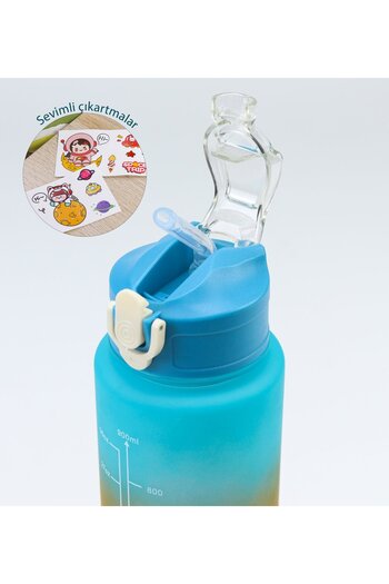 İkon store Blue 3-Piece Interlocking Water Bottle