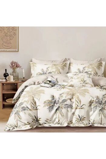 Ralex Single Bed Linen Percalle Printed 100% Cotton, 3 Pieces, Bed Sheet 160x240 cm, Duvet Cover 150x220 c