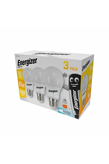Energizer Set 3 Becuri LED Energizer, 8.8W, E27, 806 lm, 6500K, lumina rece