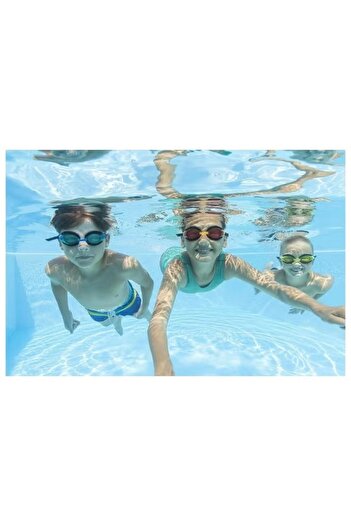 BESTWAY Aqua Burst Essential Swim Goggles – Anti-Fog Lenses & Adjustable Fit