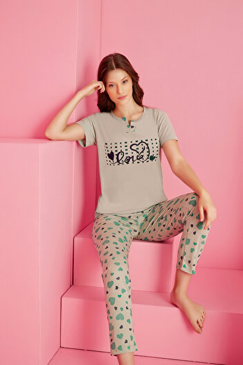 rindahomewear ΓΥΝΑΙΚΕΙΑ ΣΕΤ ΠΙΤΖΑΜΑ ΚΟΝΤΟΜΑΝΙΚΗ ΒΙΣΚΟΣ
