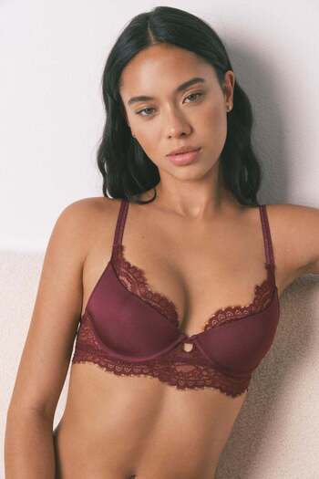 Women'secret GORGEOUS push-up wine lace bra