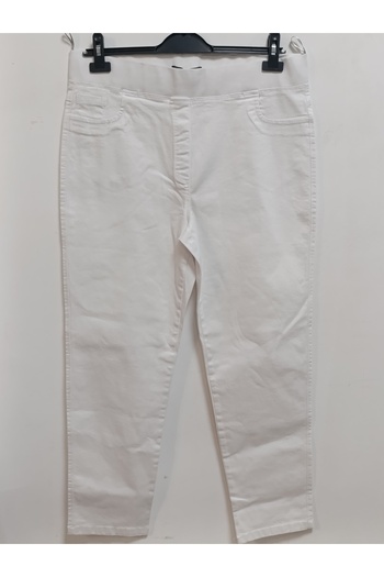 AKŞEN GİYİM Plus Size 96% Cotton High Waist 2 Size Slimming Loose Lycra Linen Trousers