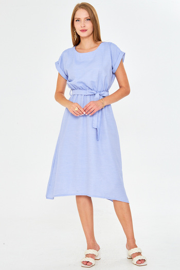 armonika Rochie de damă cu talie elastică și cu șireturi ARM-18Y001133