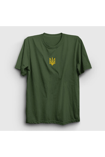 Presmono Unisex Khaki Coat of Arms Zelensky Ukraine Ukraine T-Shirt 558863Tt