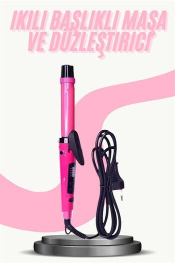 ZERO LAND Msa-Shop Hair Straightener Styling Curling Iron Dual Styler Heat Adjustable