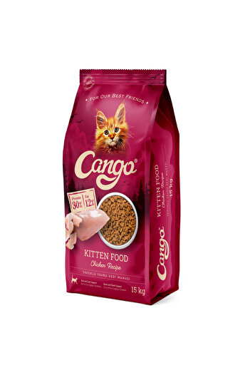 Cango Junior dry cat food 15 kg, with chicken – healthy growth, strong immunity