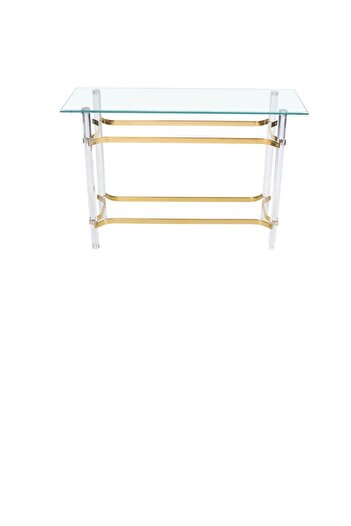 private house Acrylic console with glass, size 120*40*80