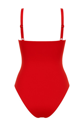 Paragon Adjustable Strap, Stylish and Slimming Effective Gathering Draped Swimsuit Pareo Set of 2