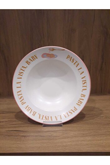 Keramika Macarna Plate 26 cm Digital Printing Mat