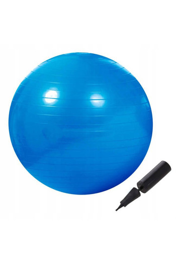 SERSIMO Fitness or yoga ball 85 cm, pump included, blue