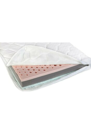 YappyKids Mattress, For crib, 120x60x10 cm, Latex and carbon foam, White, YappyKids, YappyAir