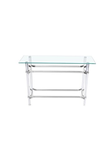 private house Acrylic console with glass, size 120*40*80