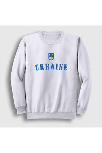 Presmono Unisex Λευκό Trident Coat Of Arms Ουκρανία Φούτερ Ουκρανίας 563241tt